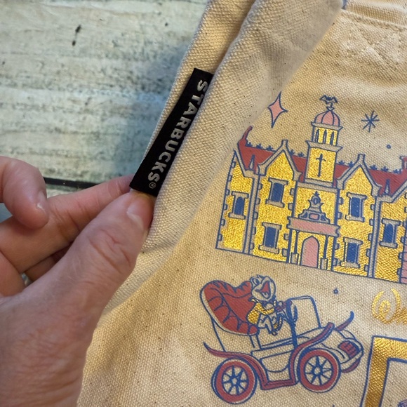 Disney World 50th Anniversary Starbucks Tote Bag Purse. - Picture 5 of 14